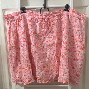 Abound Pink and Orange Floral Skirt